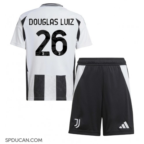 Dječji Nogometni Dres Juventus Douglas Luiz #26 Domaci 2024-25 Kratak Rukav (+ Kratke hlače)